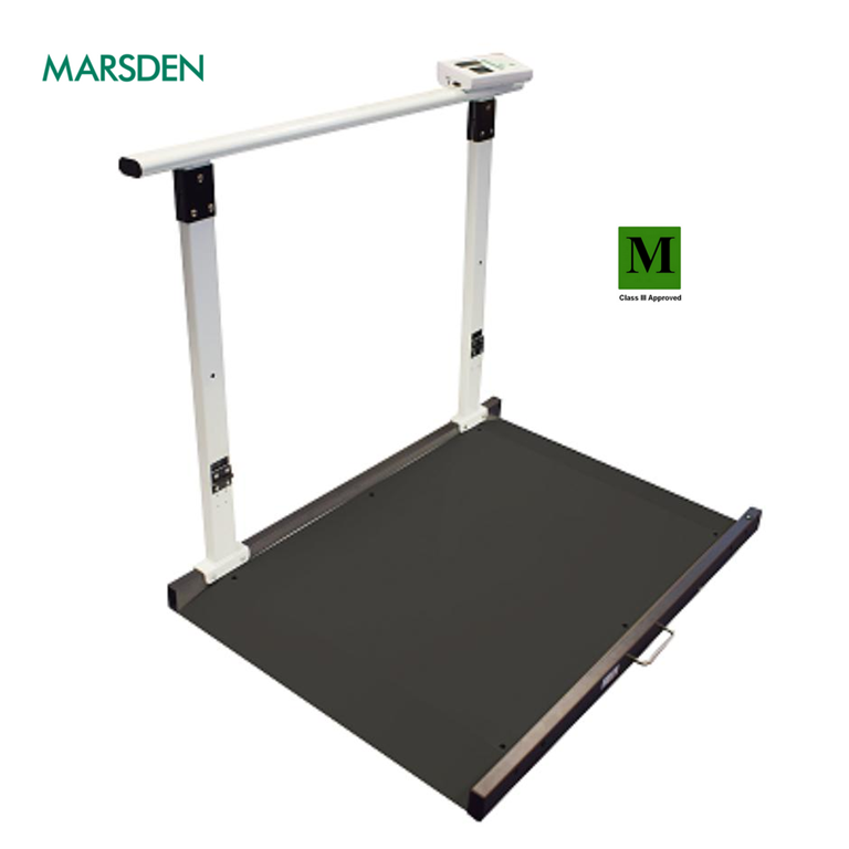 Marsden M-653 Wheelchair Scale with Handrail