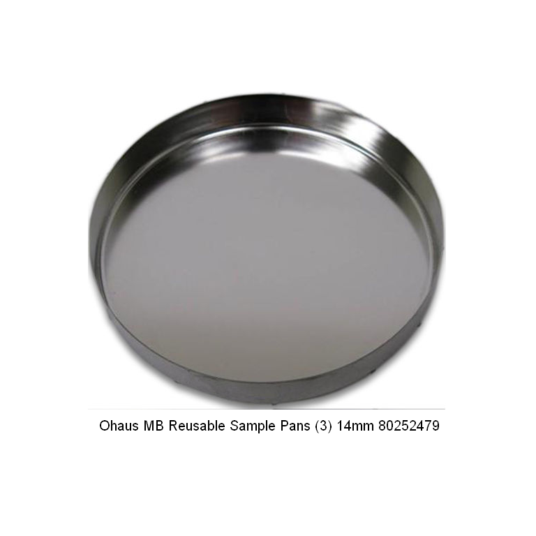 Ohaus Reusable Sample Pans (3) 14mm 80252479