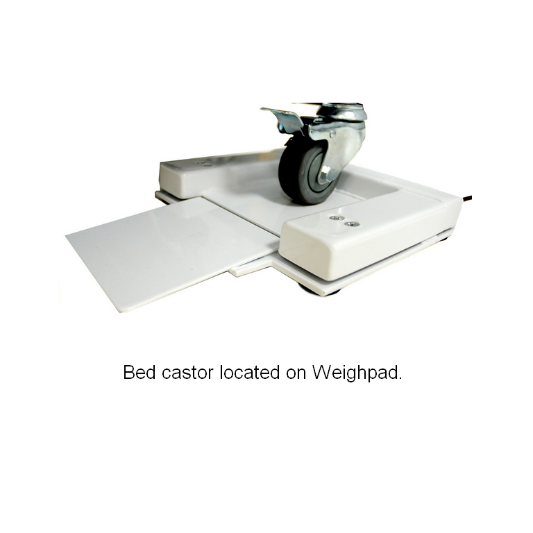 Marsden M-950 bed castor on weighpad