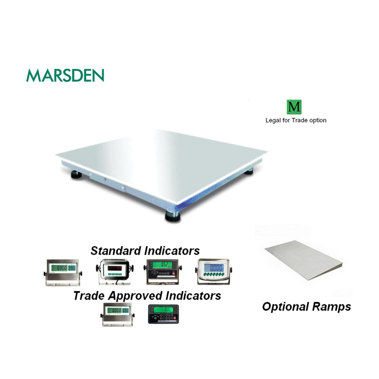 Marsden P-SS Stainless Steel Floor Scale