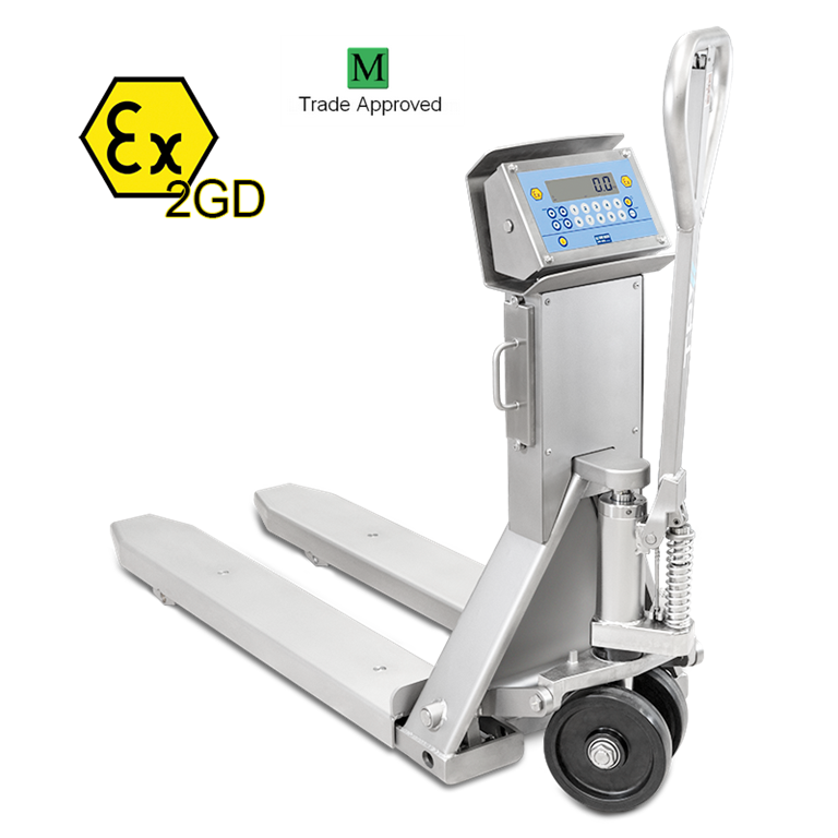 Dini Argeo TPWIM-PRO "EX" 2GD Stainless Pallet Truck Scale Trade Approved